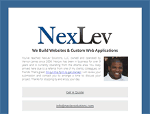 Tablet Screenshot of nexlevsolutions.com